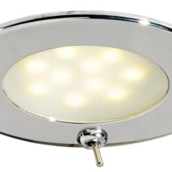 Plafoniera Adria LED inox coninterruttore